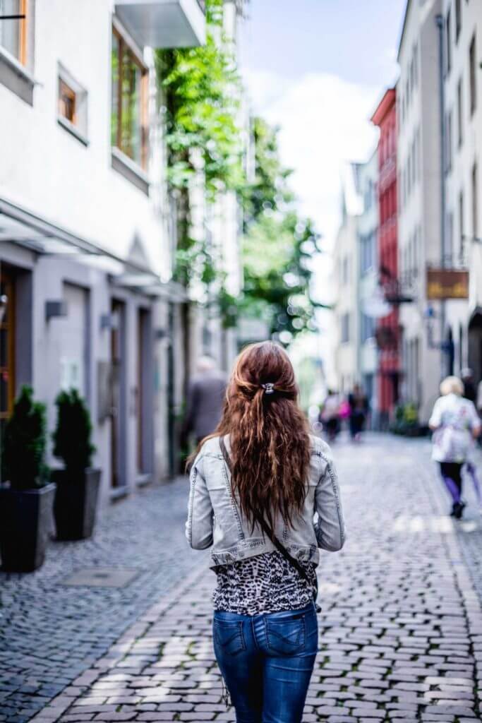 Girl in Hamburg Streets