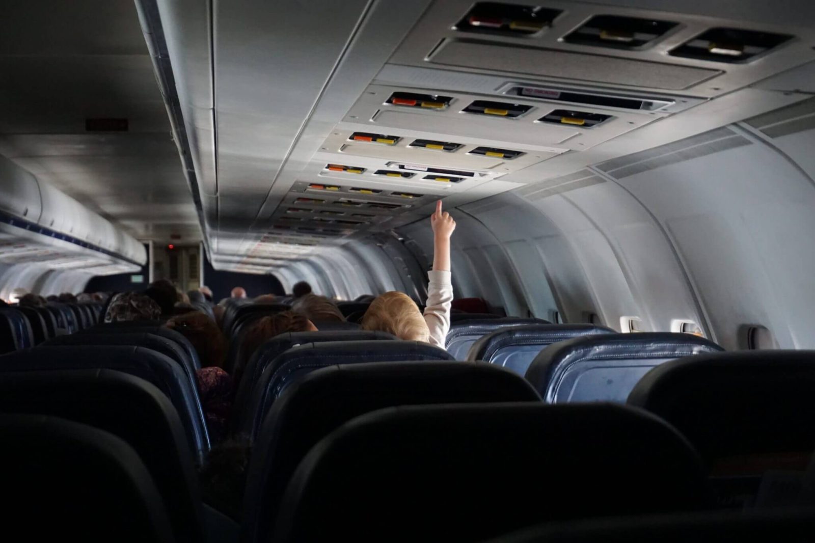 Interior of plane 