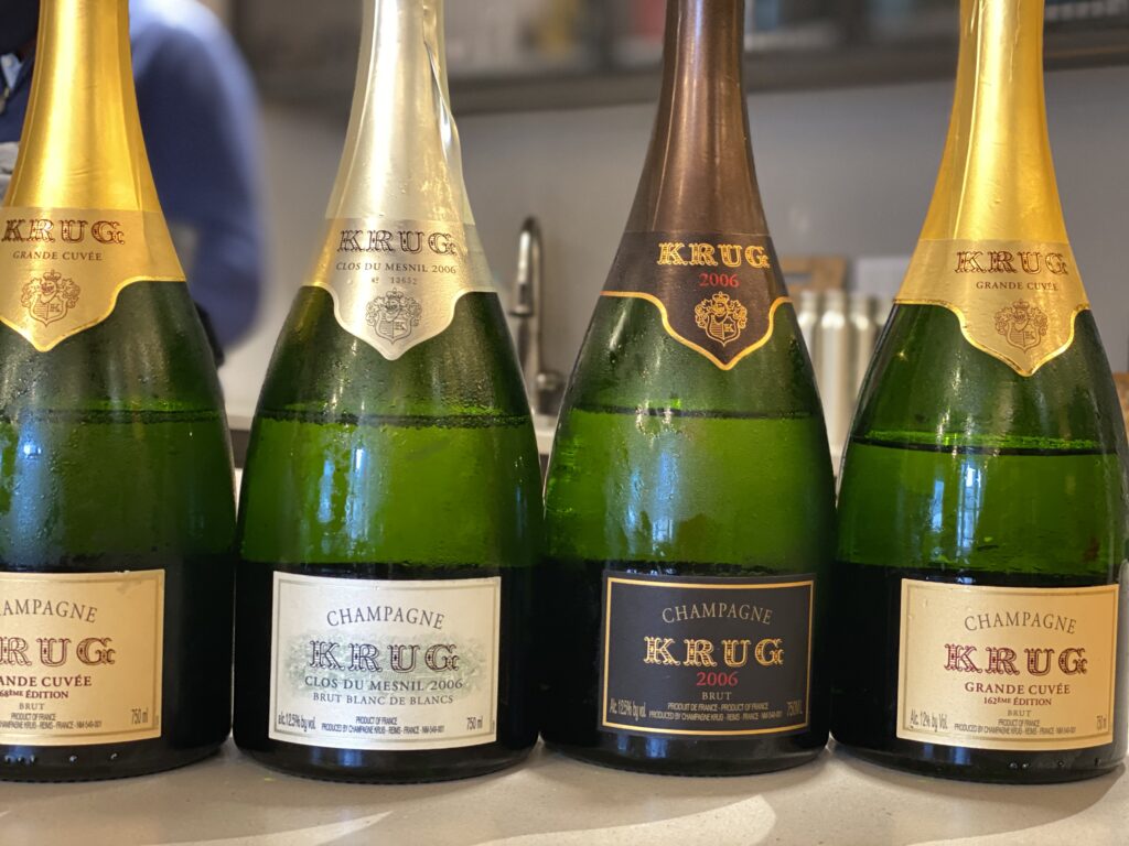 Krug Bottles Champagne Styles