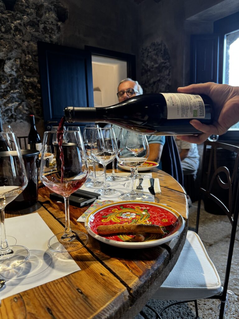 Statella wine poured