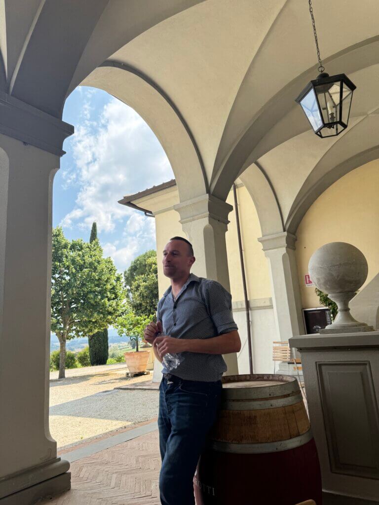 Francesco outside Lungarotti