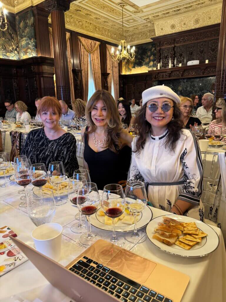 Guests at Italian wine and cheese events