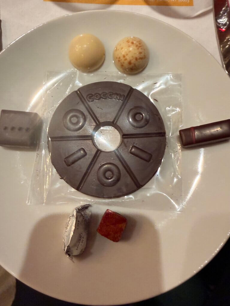 Cocchi paired with chocolates