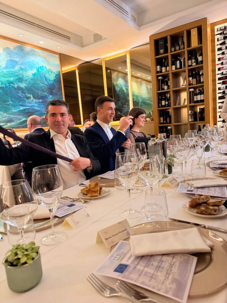 Coldiretti producer dinner at Harry's Bar