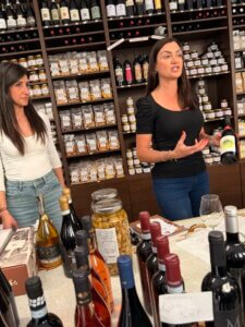 Sara and Giulla Gorelli at Montefalco winery