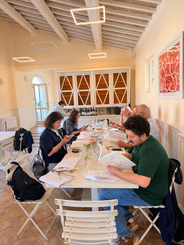 Scacciadiavoli lunch with their wines